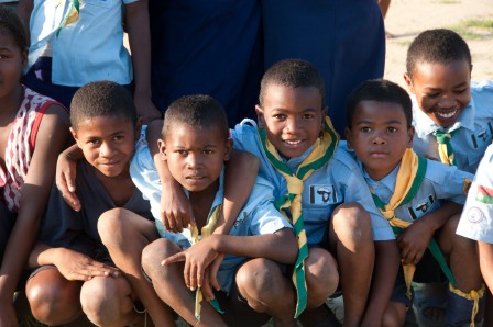 Pfadfinder in Brickaville, Madagaskar