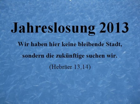 Jahreslosung mit Bild